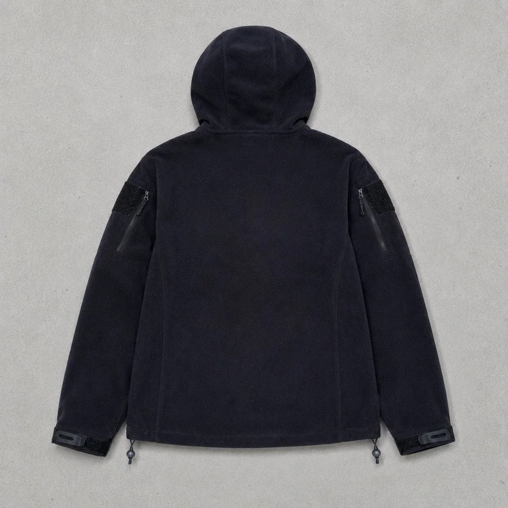 BAERSkin Tactical Fleece Hooded Jacket Men's XL Black Full Zip